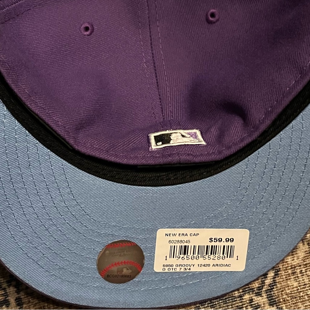 NWT New Era 59fifty Cap. Size 7 3/4 Arizona Diamondbacks 2001 world champions - Picture 6 of 9